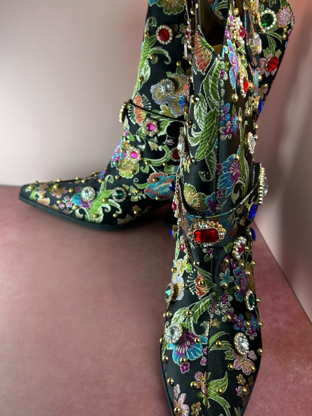 AZALEA WANG DILIGENT WESTERN MID CALF BOOTS (8.5) - Picture 11 of 16